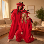 Leoxa red devil kigurumi onesie – 09 lifestyle