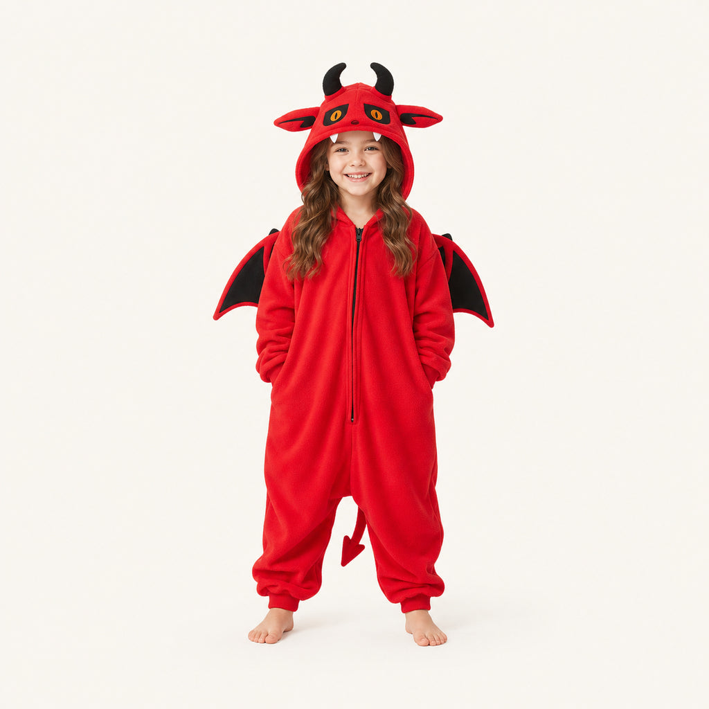 Leoxa red devil kigurumi onesie – 11 child 100