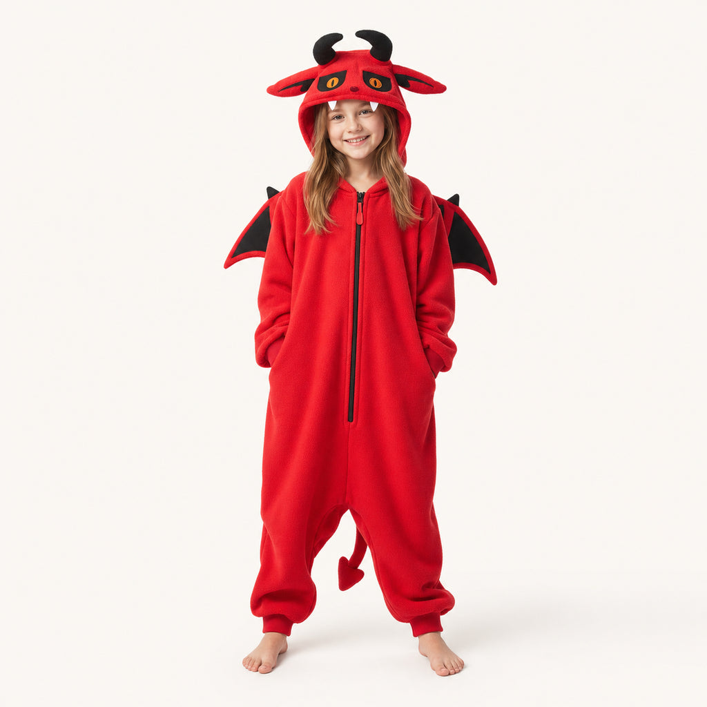 Leoxa red devil kigurumi onesie – 12 child 110