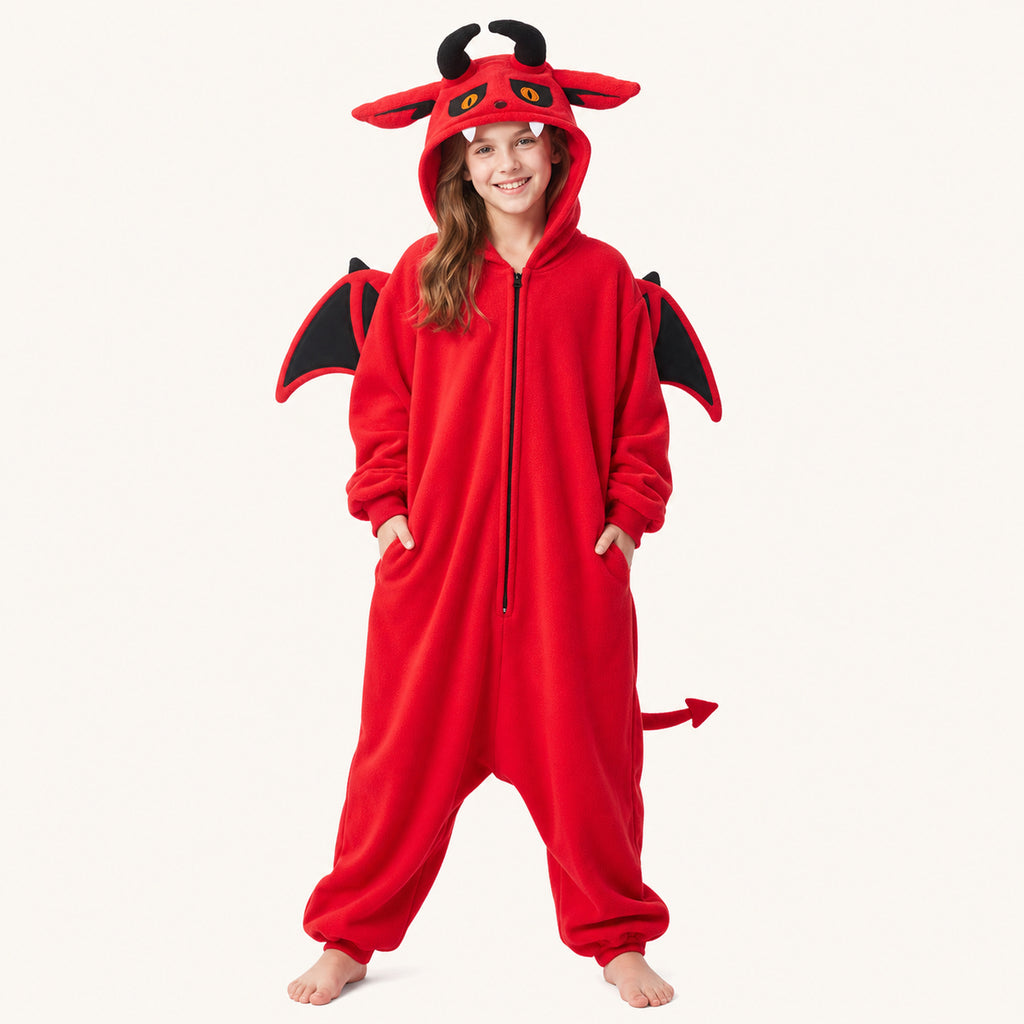 Leoxa red devil kigurumi onesie – 14 child 130