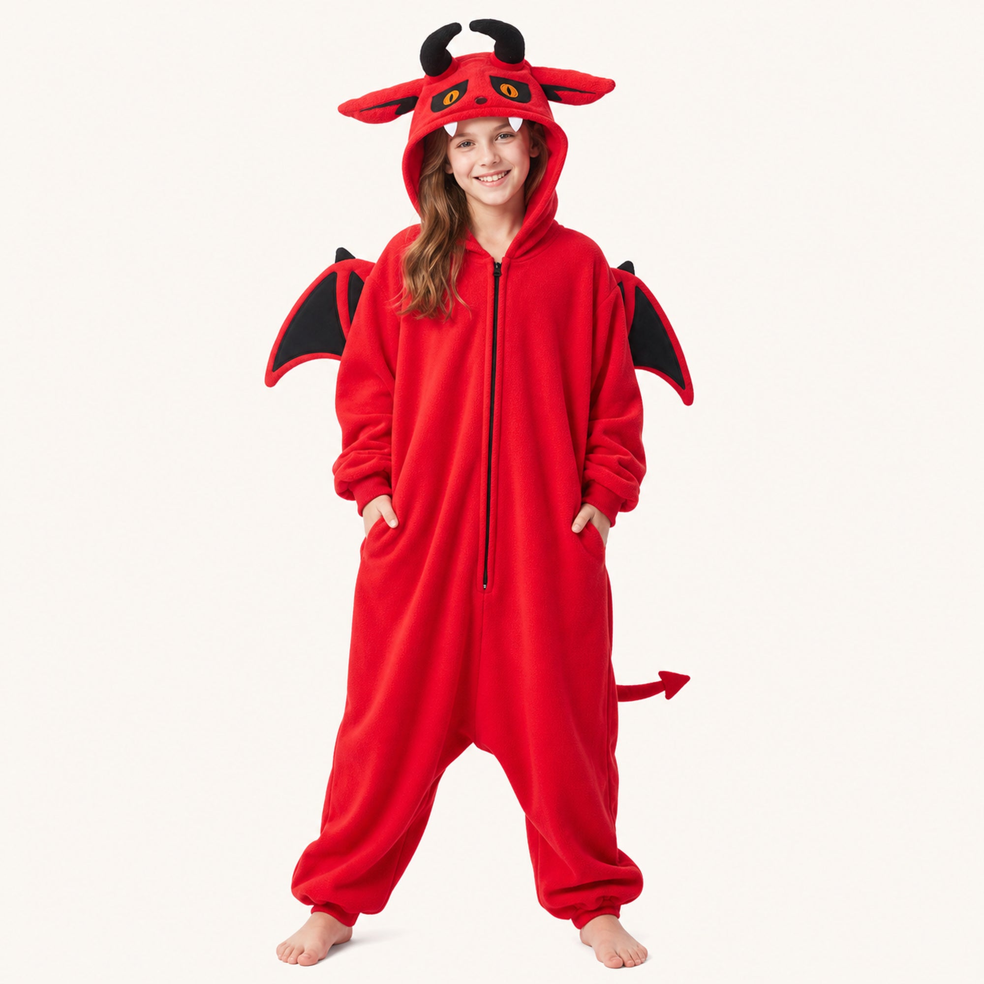 Leoxa red devil kigurumi onesie – 14 child 130