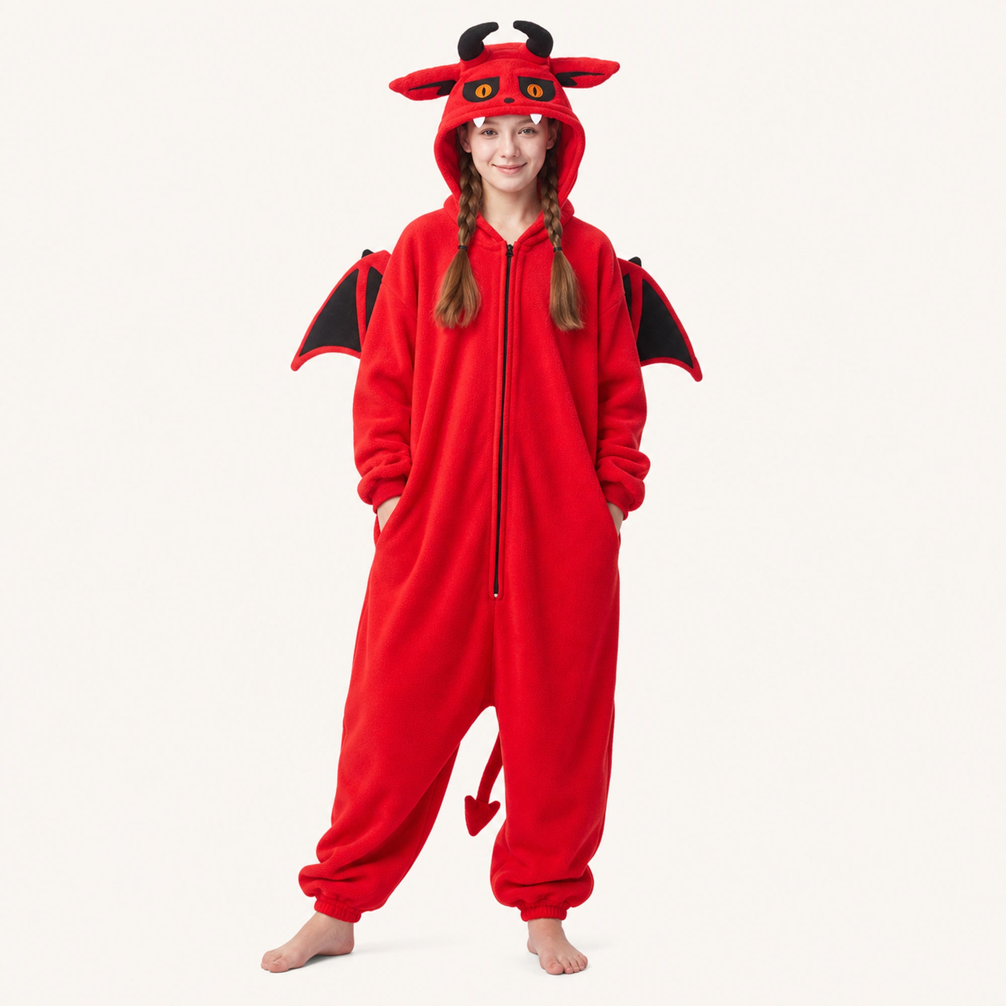 Leoxa red devil kigurumi onesie – 15 child 140