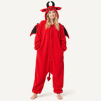 Leoxa red devil kigurumi onesie – 16 adult s