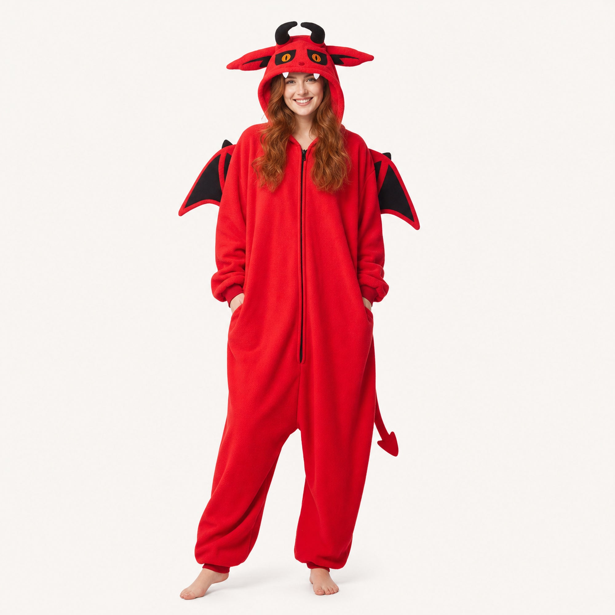 Leoxa red devil kigurumi onesie – 19 adult xl