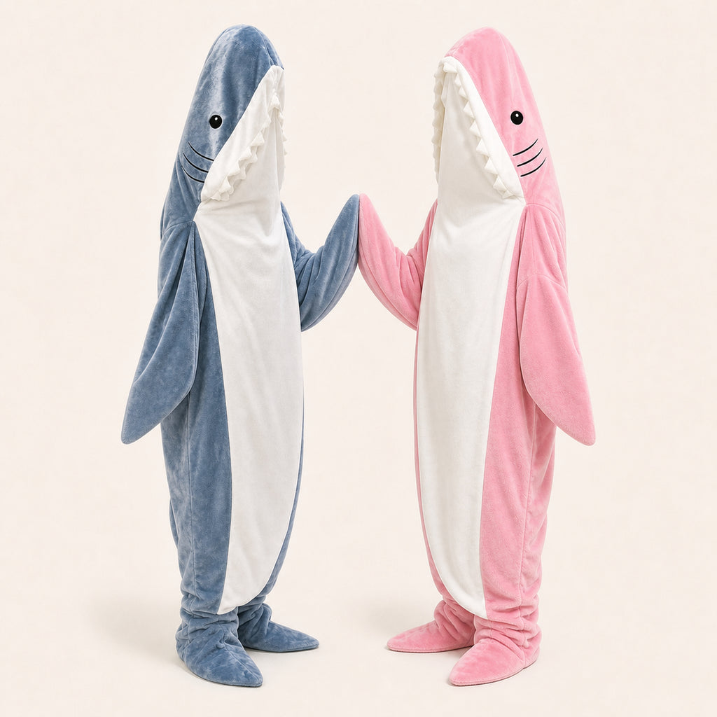 Leoxa shark kigurumi onesie — 04 matching colors (1)