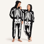 Leoxa black skeleton hooded onesie – 04 matching colors