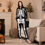 Leoxa black skeleton hooded onesie – 09 lifestyle