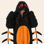 Leoxa black and orange spider kigurumi onesie — 05 character detail