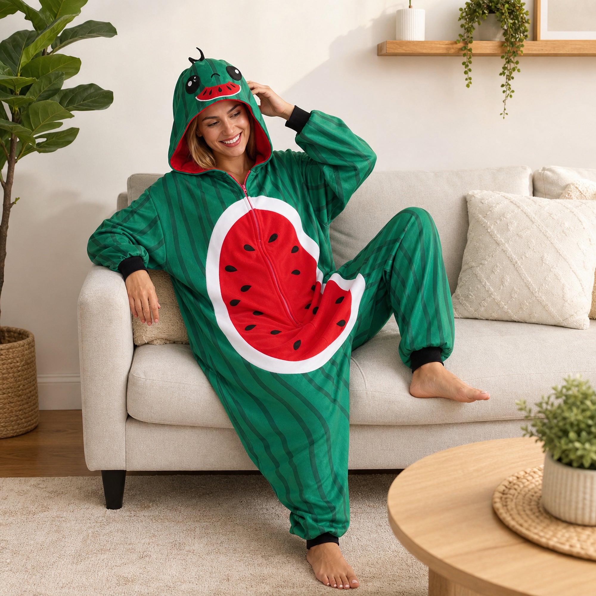 Watermelon kigurumi feature details
