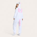 White unicorn onesie alternate view