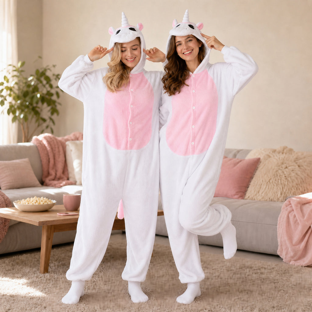 Unicorn onesie casual indoor lifestyle