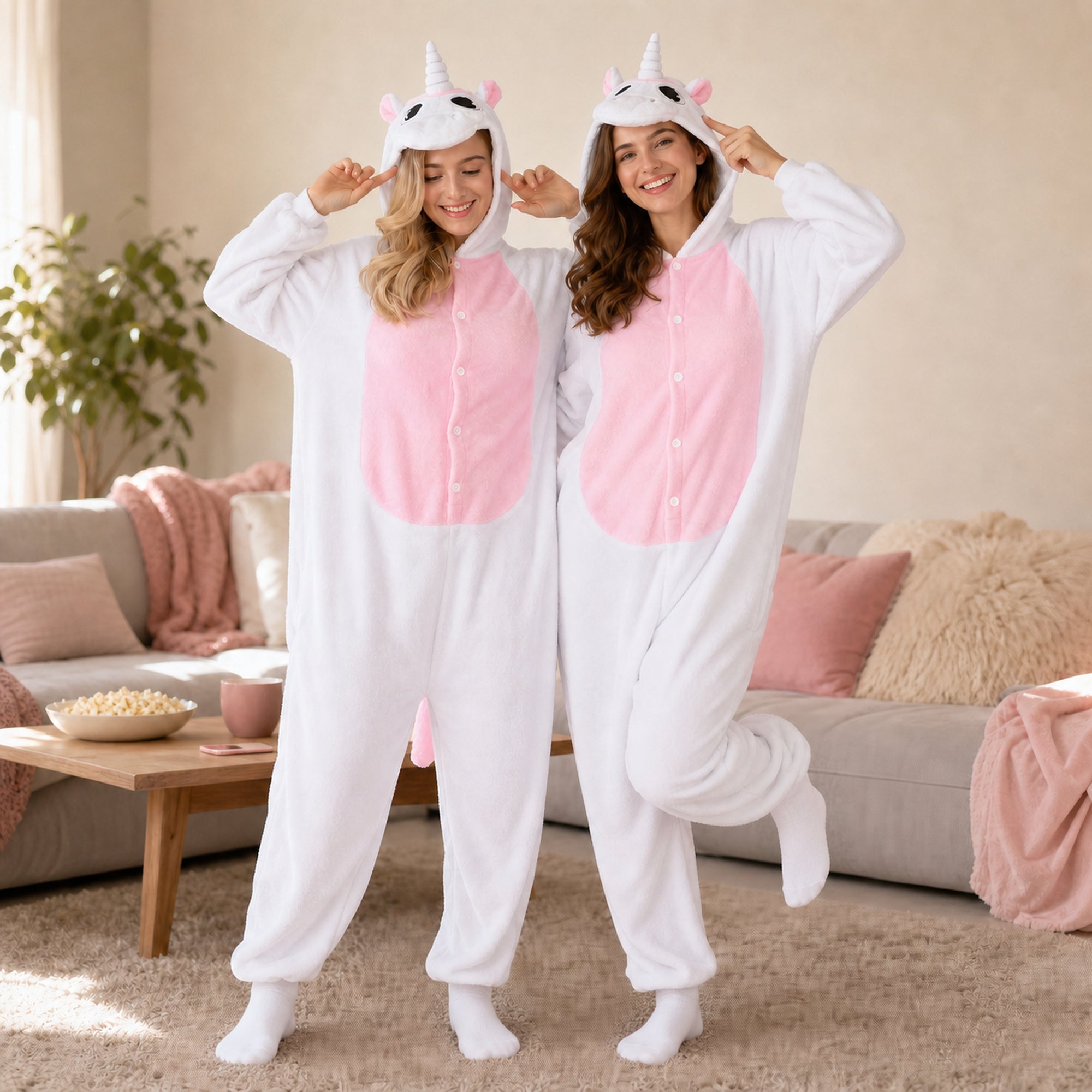 Unicorn onesie casual indoor lifestyle