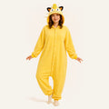Yellow Cat Character Kigurumi Onesie - dynamic look