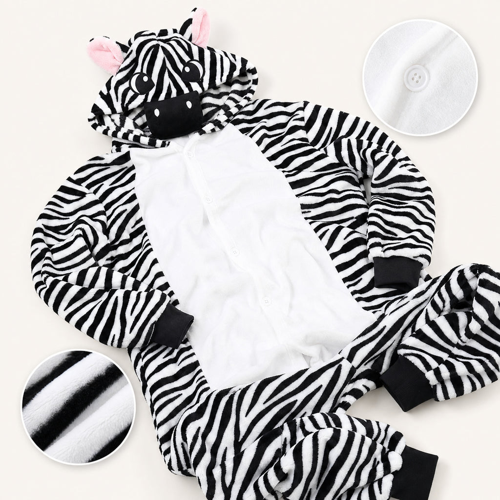 Zebra kigurumi soft texture
