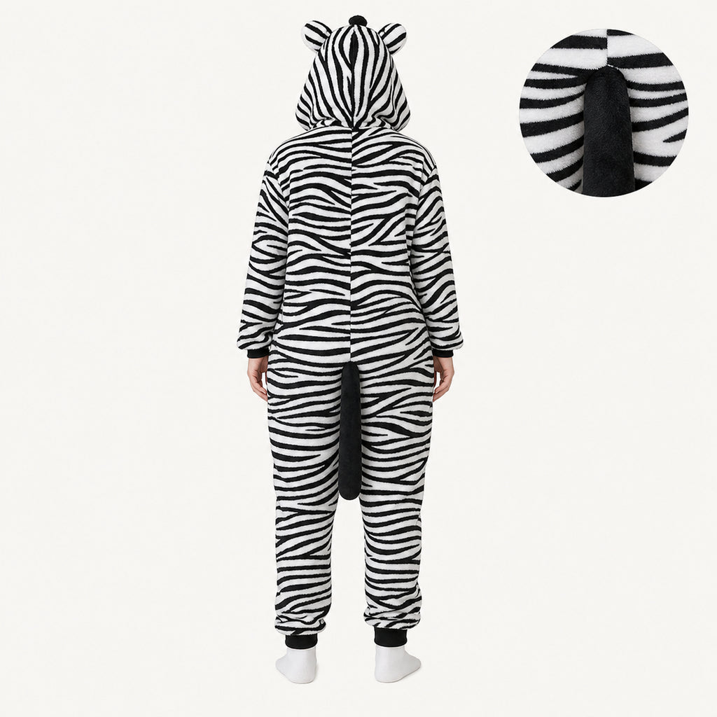 Zebra kigurumi feature details