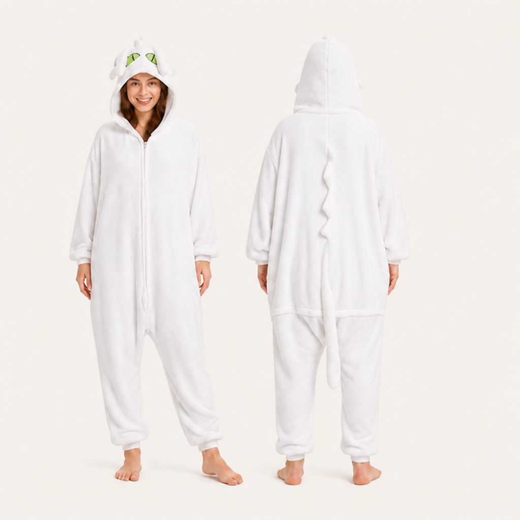 Light Fury kigurumi onesie — 02 front back