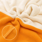 Orange Chipmunk kigurumi onesie fabric detail