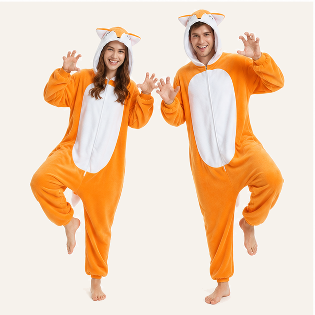 Orange Fox Kigurumi Onesie 03 friends studio