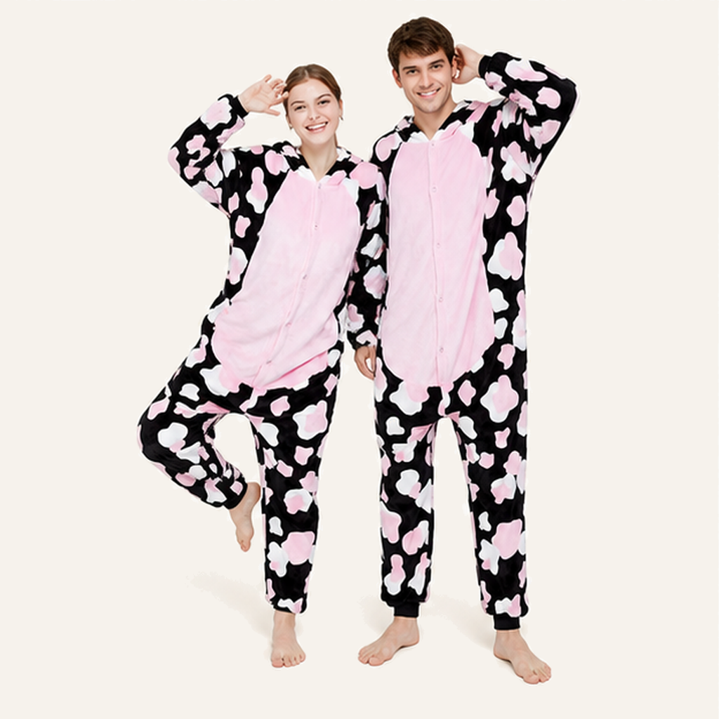 Pink Cow Character kigurumi onesie — 03 friends studio
