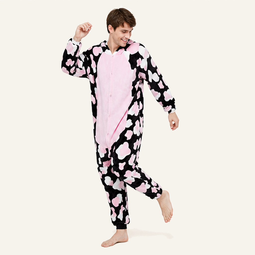 Pink Cow Character kigurumi onesie — 04 active studio