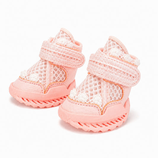 Leoxa Coral Pink Dog Shoes