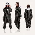Pinstripe Skull kigurumi onesie color lineup