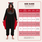 Black & Red Bat Kigurumi Onesie