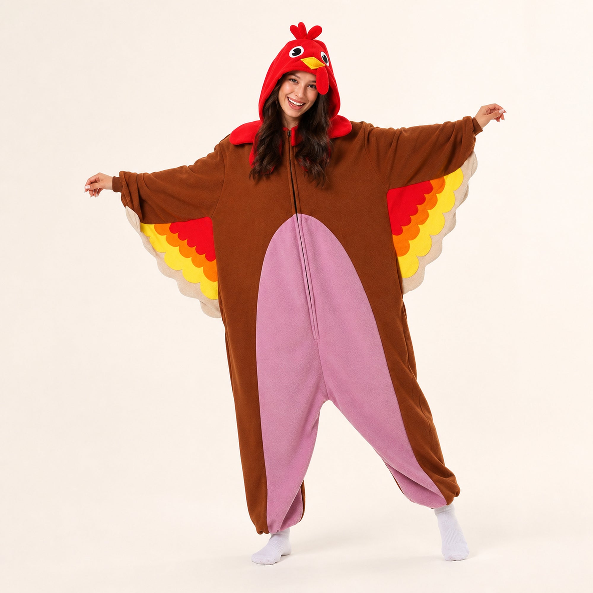 Red Brown Bird Kigurumi Onesie product image