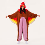Red Brown Bird Kigurumi Onesie view 2