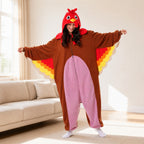 Red Brown Bird Kigurumi Onesie view 7