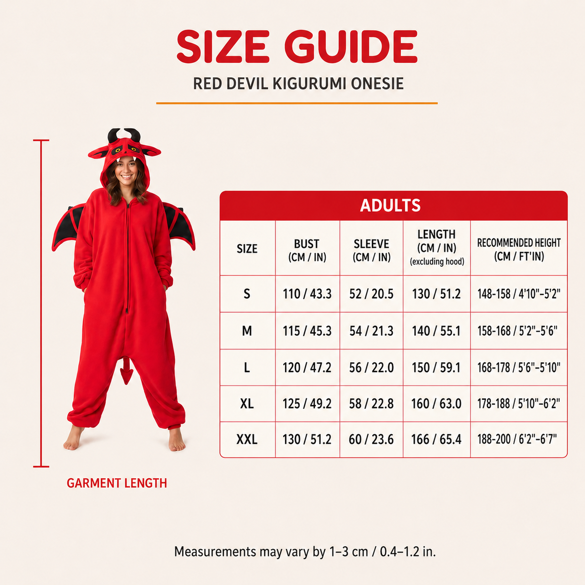 Red Devil Kigurumi Onesie