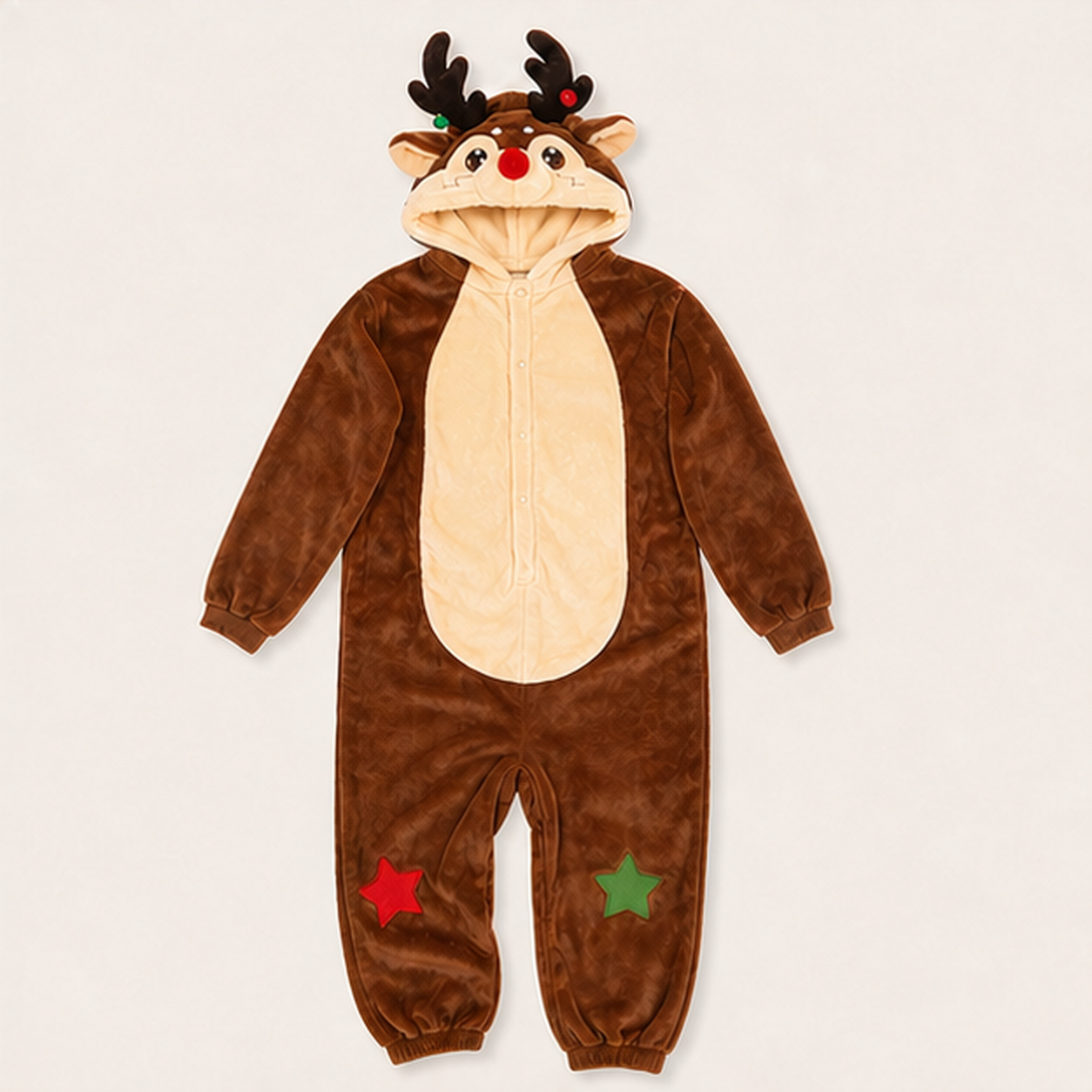 Rudolph Holiday Reindeer Kigurumi Onesie 08 detail