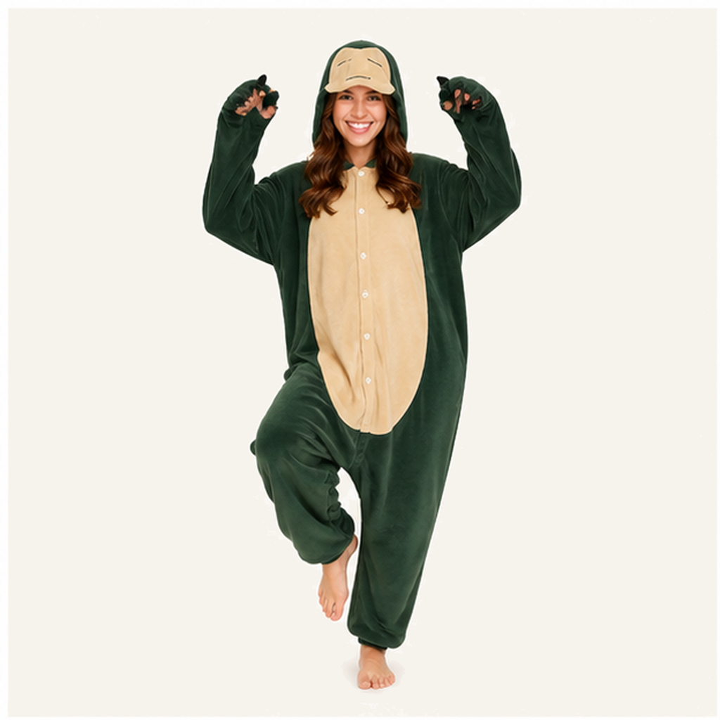 Snorlax Green Pokémon Kigurumi Onesie 01 hero