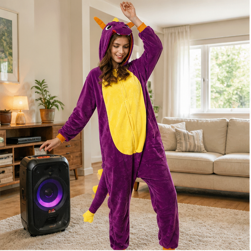 Spyro the Dragon kigurumi onesie — 05 home scene