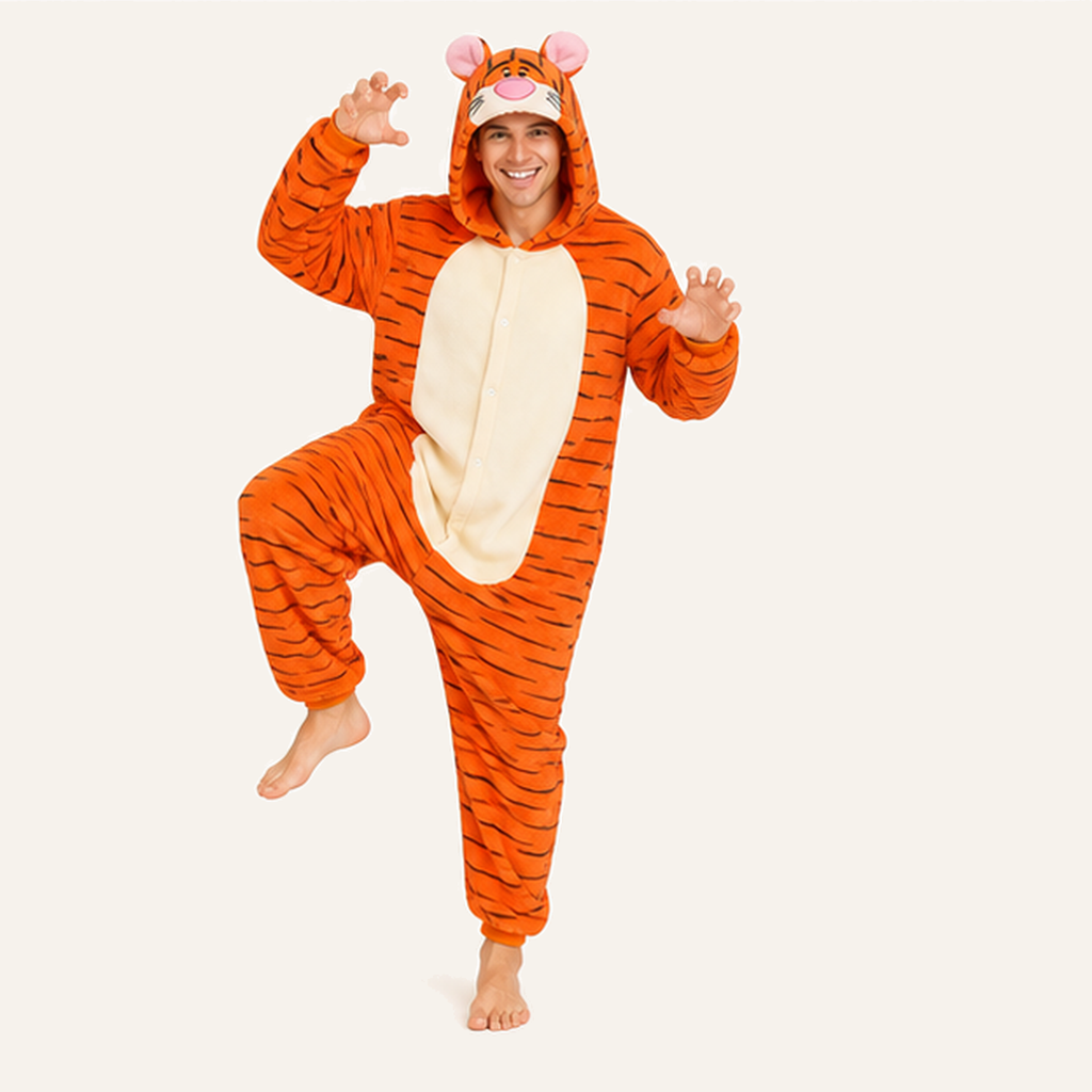 Tigger Cartoon Tiger Kigurumi Onesie 04 active studio