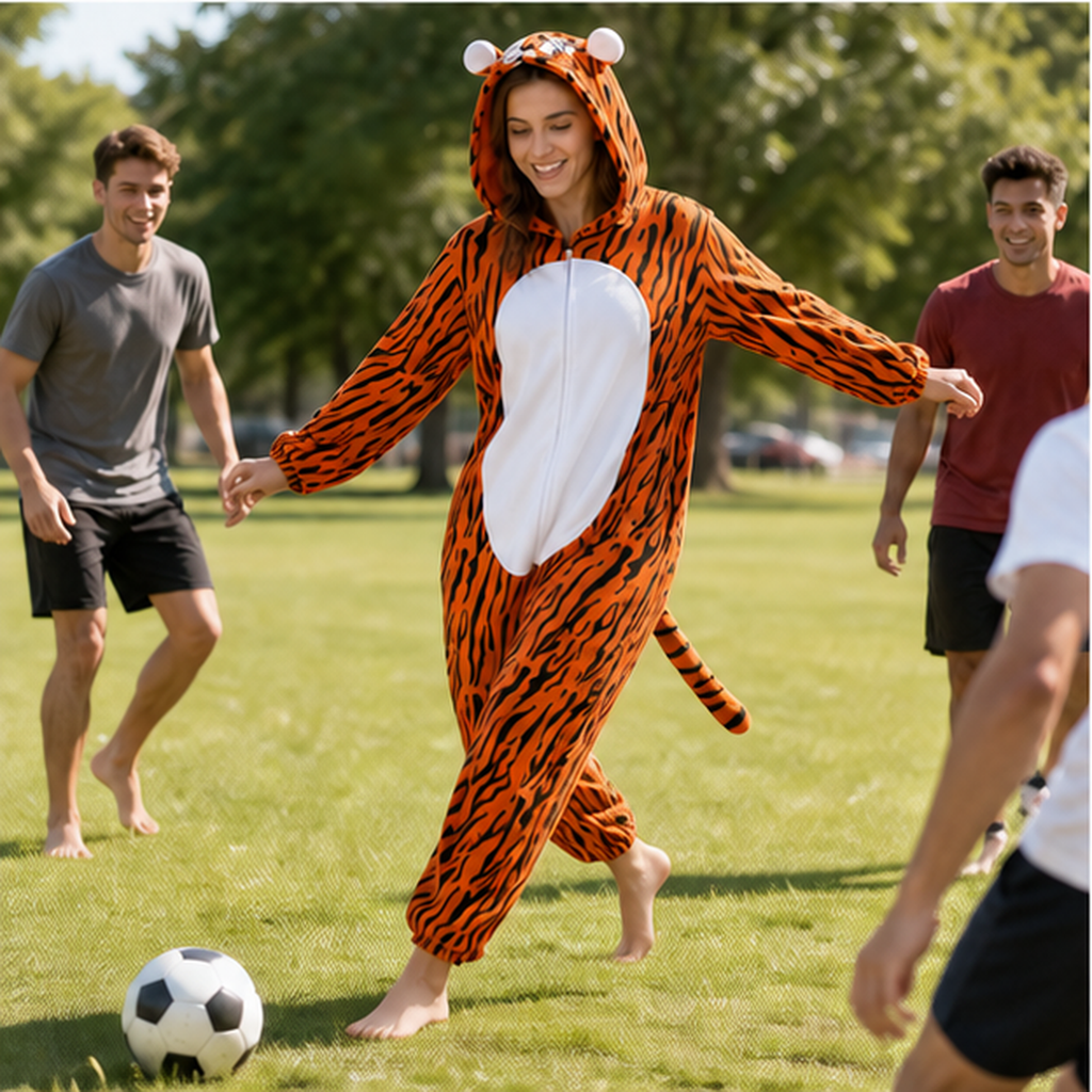 Tigger kigurumi onesie — 07 outdoor scene