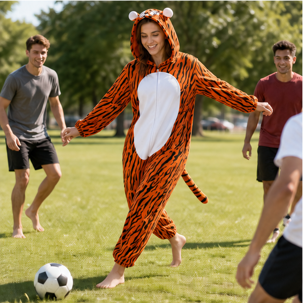 Tigger kigurumi onesie — 07 outdoor scene