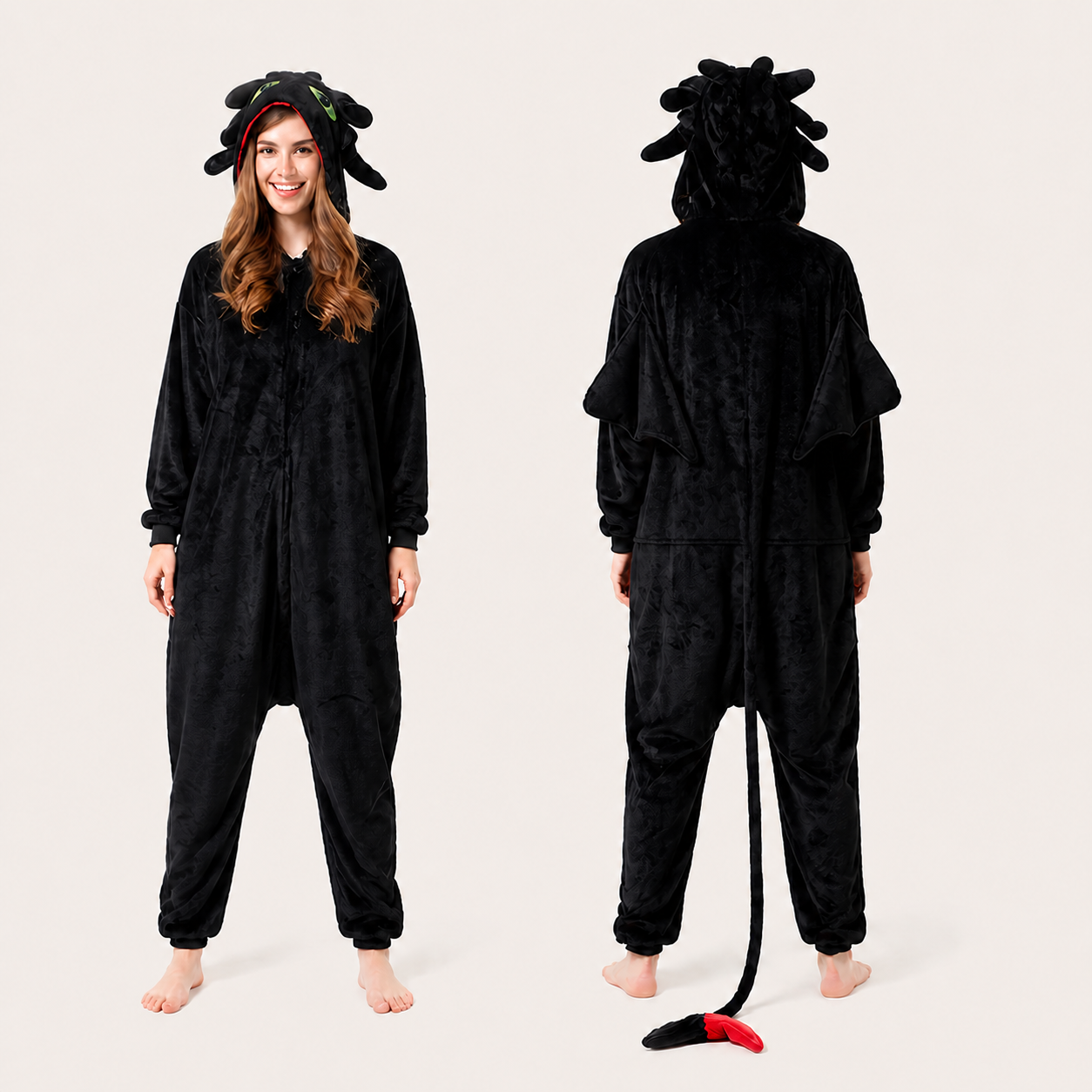Toothless kigurumi onesie — 02 front back