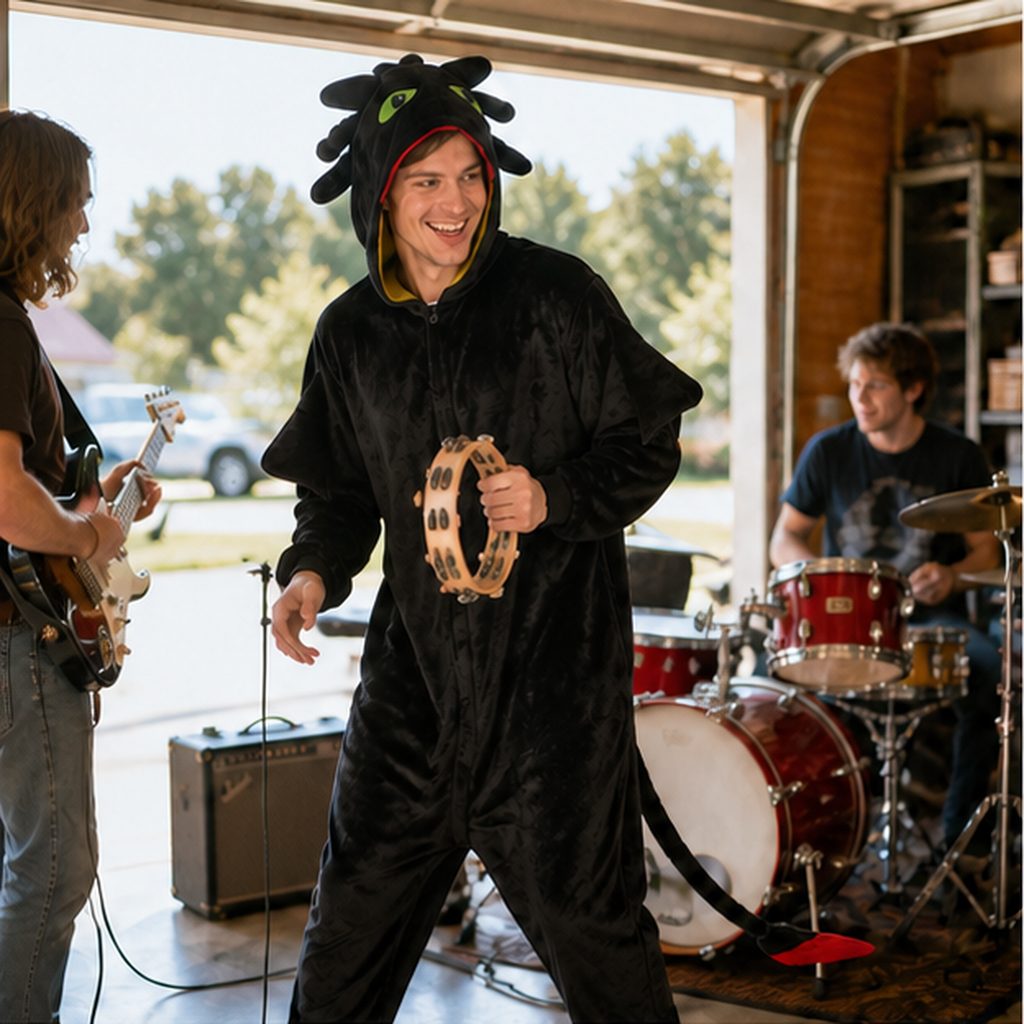 Toothless kigurumi onesie — 05 home scene