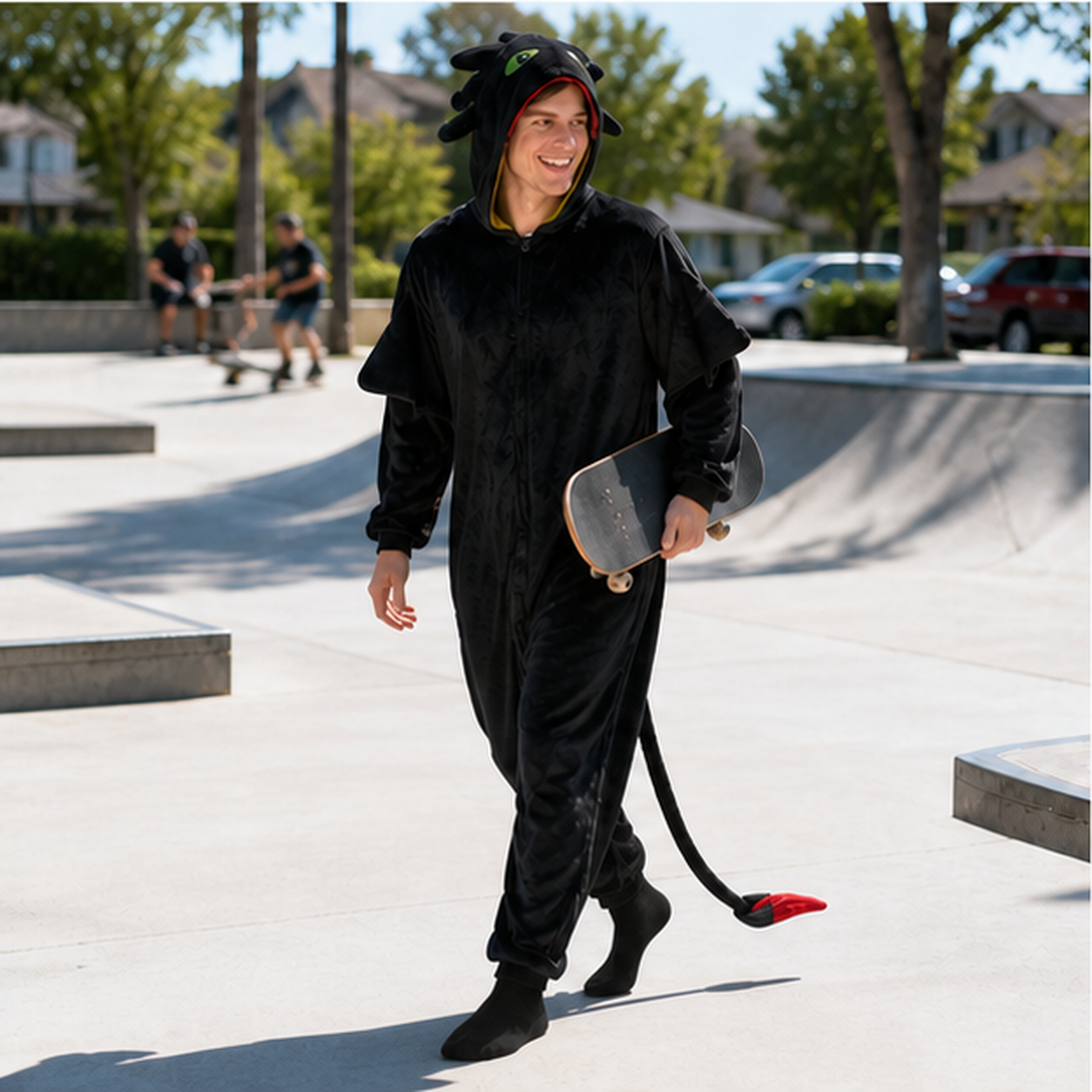 Toothless kigurumi onesie — 07 outdoor scene