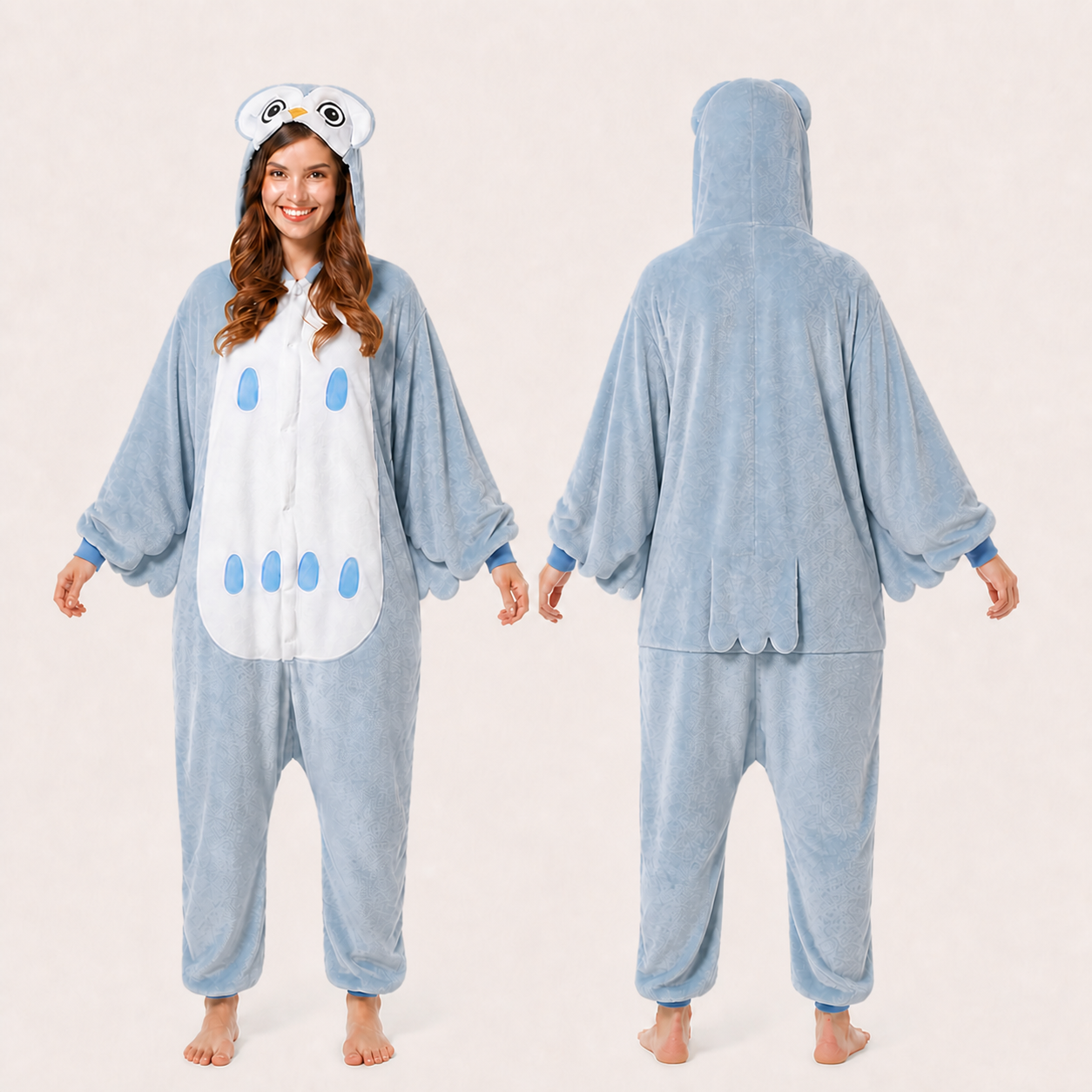Totoro kigurumi onesie — 02 front back