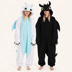 Two-Tone Dragon kigurumi onesie matching colors