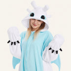 Two-Tone Dragon kigurumi onesie character detail