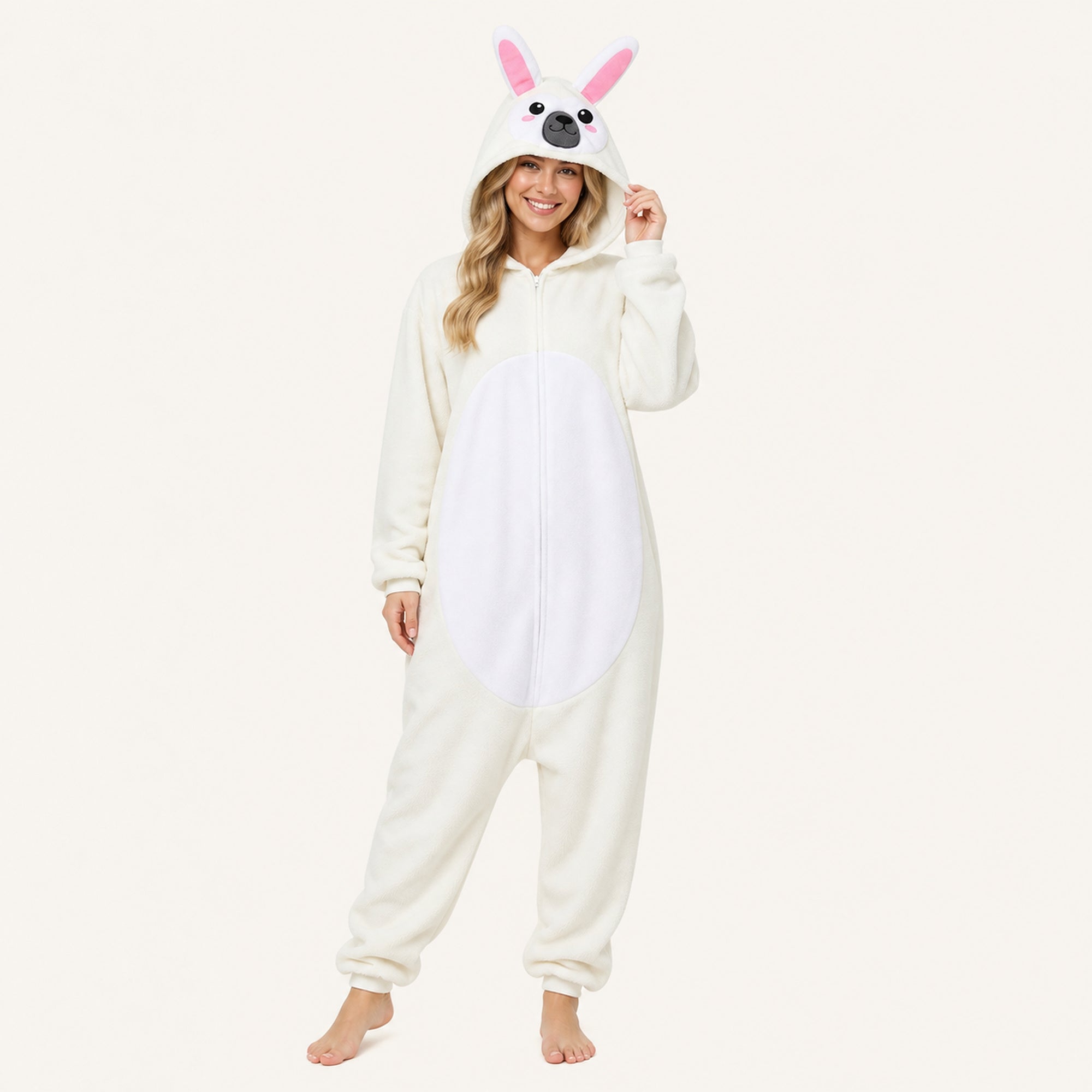 White Rabbit Kigurumi Onesie view 3