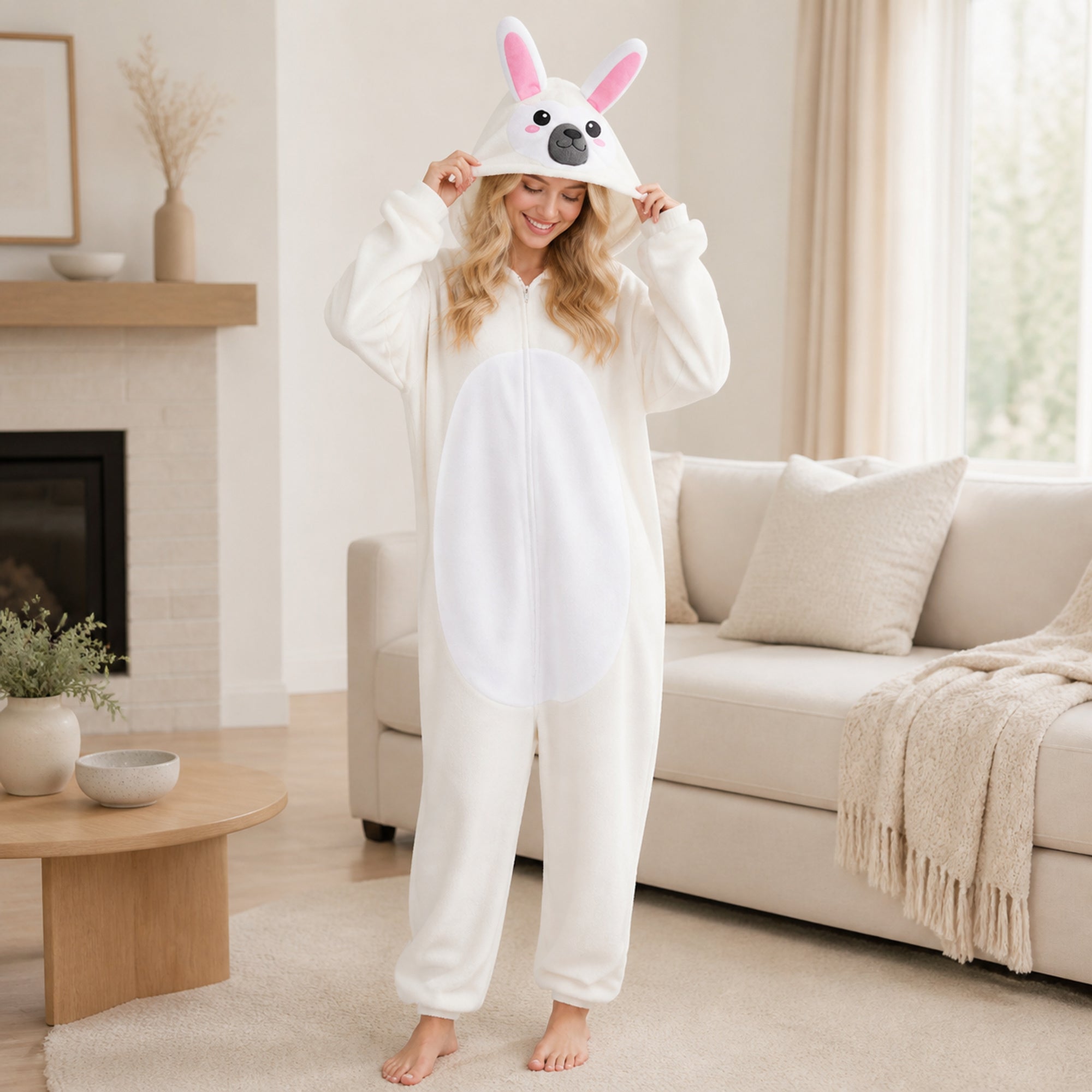 White Rabbit Kigurumi Onesie view 9