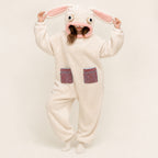 Wide-Eyed Rabbit kigurumi onesie dynamic look