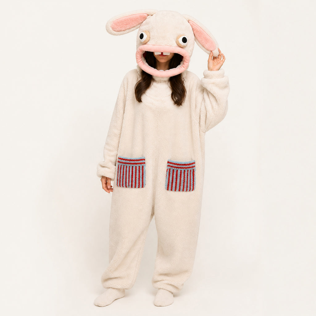 Wide-Eyed Rabbit kigurumi onesie second look