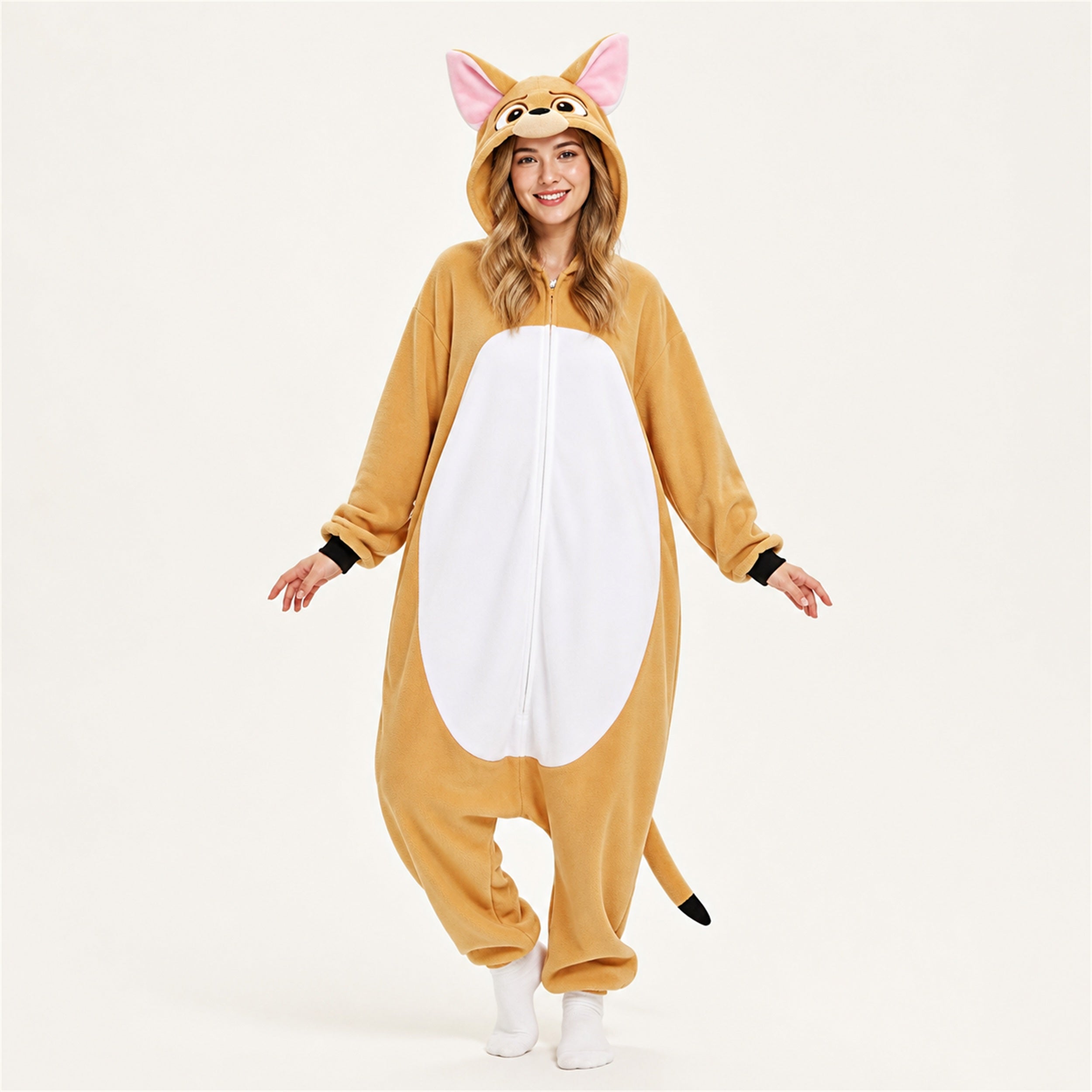 Yellow Cat Kigurumi Onesie - hero