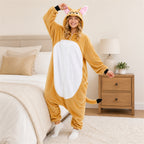 Yellow Cat Kigurumi Onesie - lifestyle