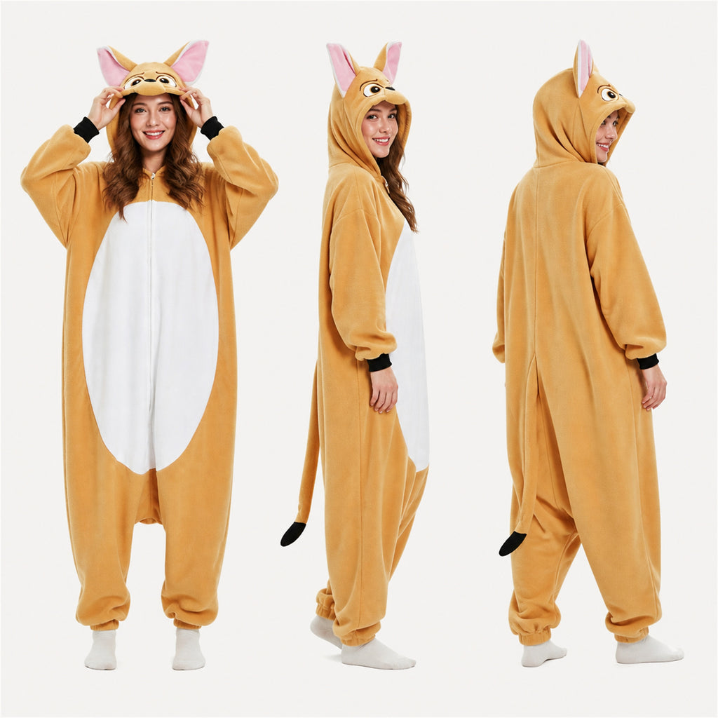 Yellow Cat Kigurumi Onesie - product views
